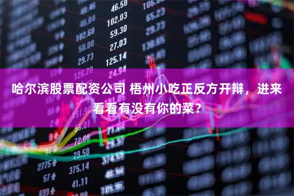 哈尔滨股票配资公司 梧州小吃正反方开辩，进来看看有没有你的菜？